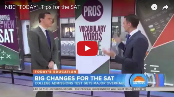 TODAY Show Video: New SAT Tips