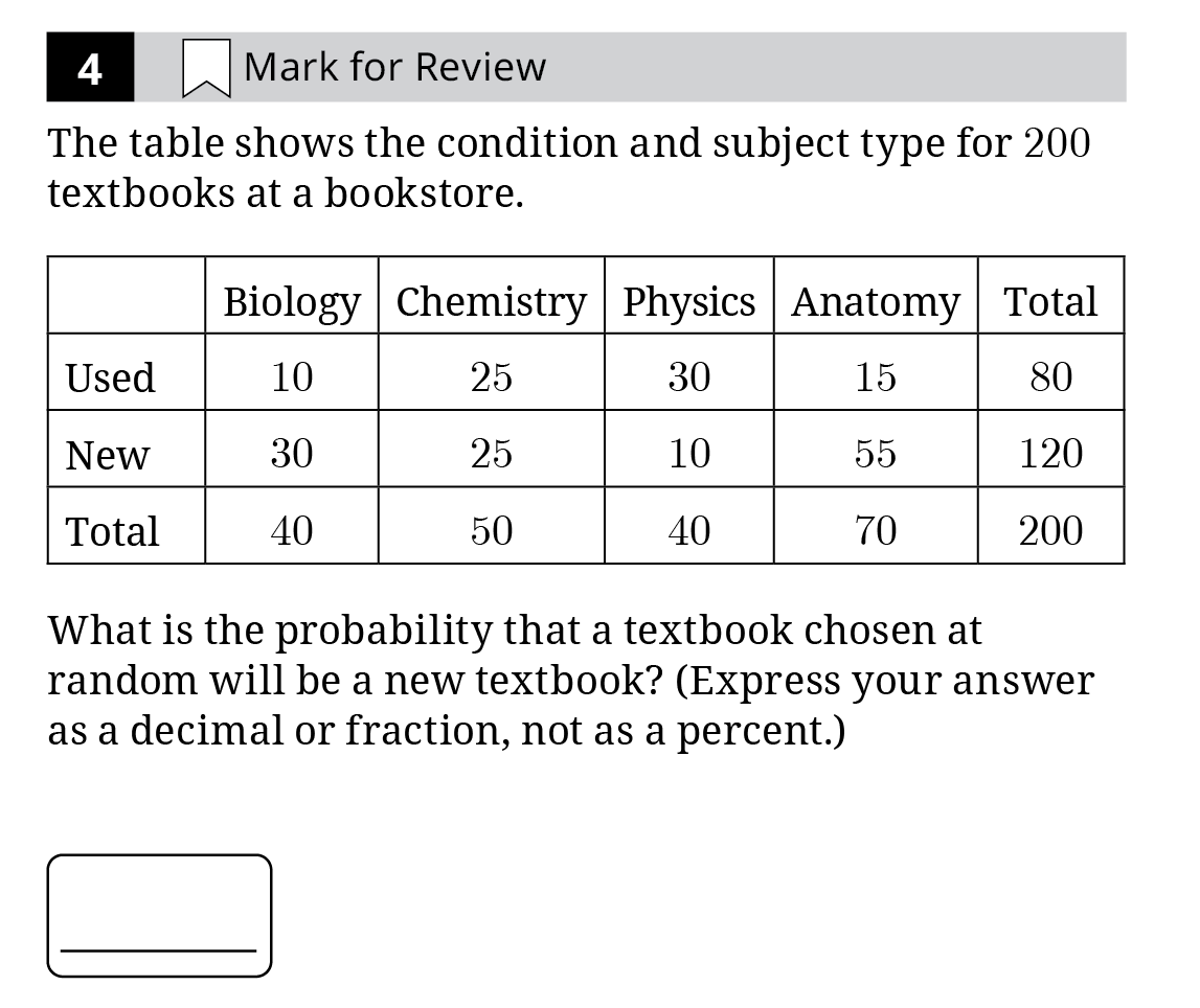 sample sat question 4