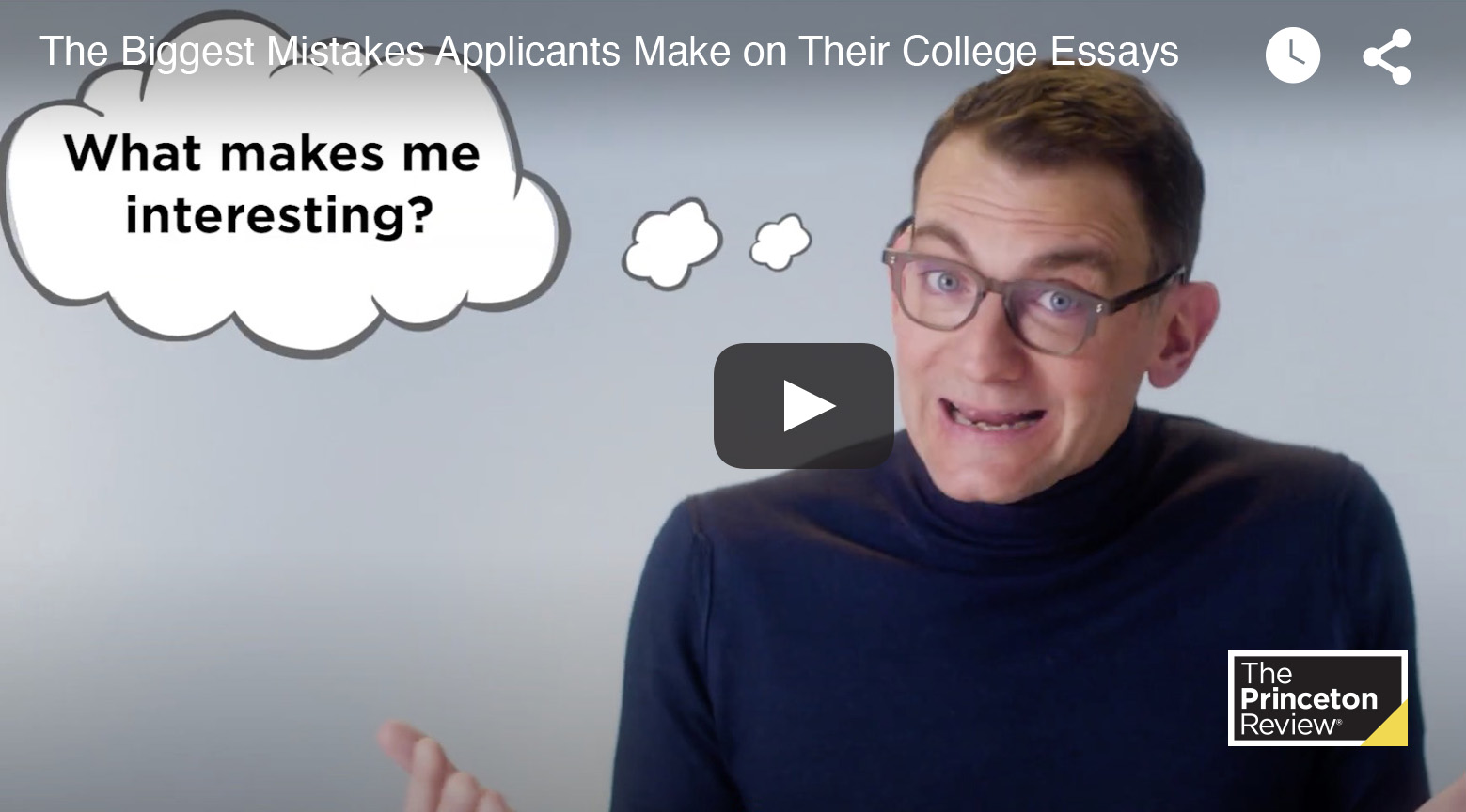 College essay mistakes video
