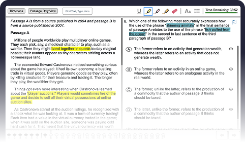 LSAT practice test img