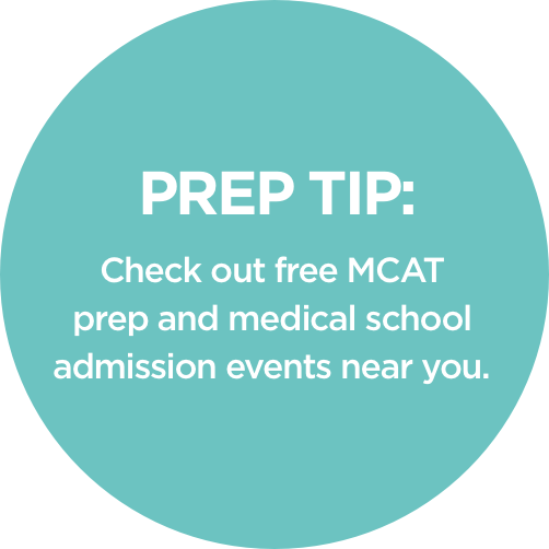 Check out free MCAT prep amd medical school admissions events near you