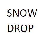 Snow Drop no line