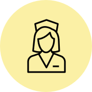 yellow nurse icon